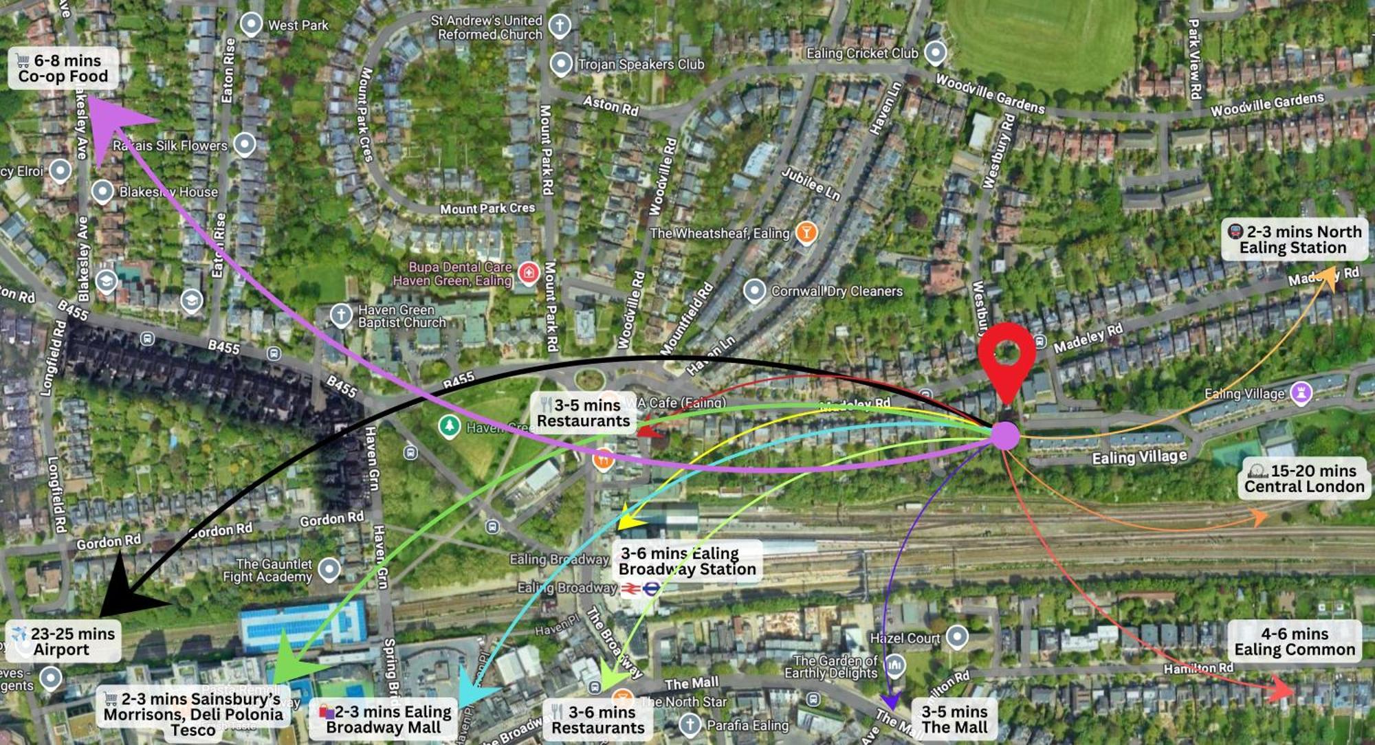 Ealing Broadway Great Stay 7-Minute Walk From The Underground מראה חיצוני תמונה